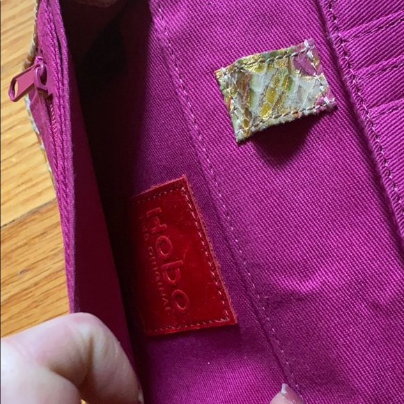 Gold Floral Hobo Wristlet/Wallet - Picture 6 of 8